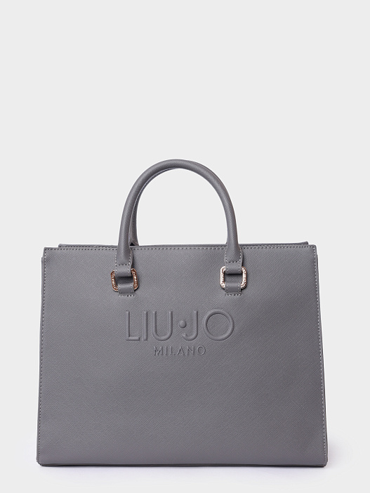 Сумка Liu-Jo AF5149 E0087 00071 серая женская с логотипом — купить в интернет-магазине Verdistore