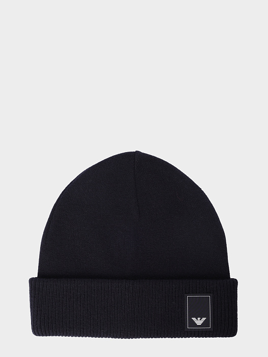 Шапка Emporio Armani EM000431 AF10401 UB118 синяя мужская — купить в интернет-магазине Verdistore