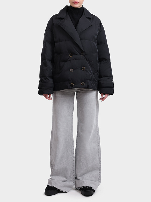 Куртка Marella TRAPANI 006 черная женская двубортная — купить в интернет-магазине Verdistore