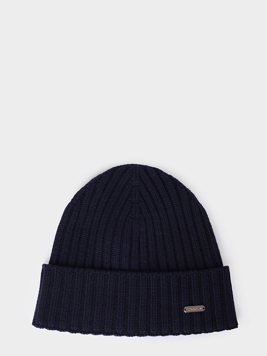 Шапка WE11 ZMG9 U780 шерстяная темно-синяя мужская  — купить в интернет-магазине Verdistore