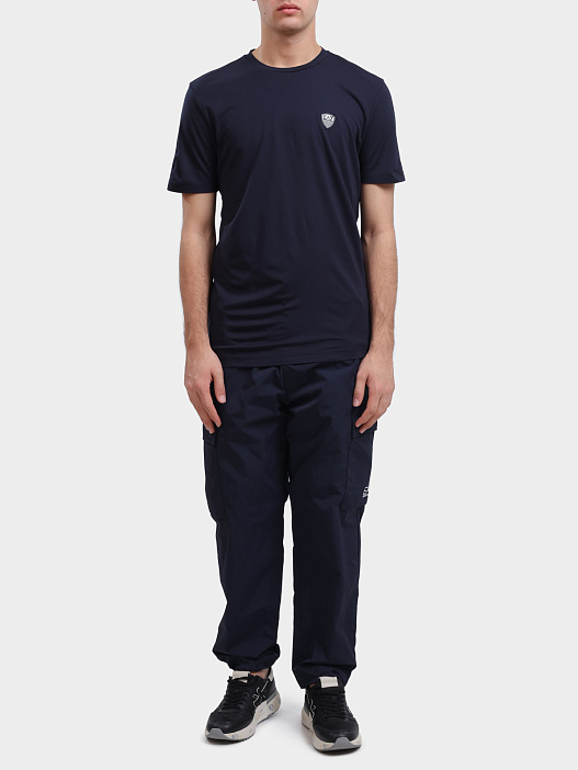 Футболка EA7 8NPT16 PJRGZ 1562 синяя мужская — купить в интернет-магазине Verdistore