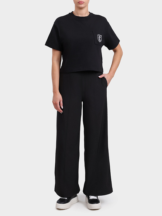 Брюки Calvin Klein 00GWF4P606 UB1 черные женские прямого кроя — купить в интернет-магазине Verdistore