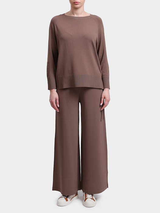 Брюки MARELLA MLMGIURIA 001 коричневые женские — купить в интернет-магазине Verdistore