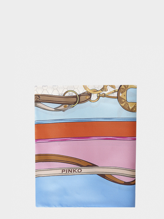 Платок Pinko 106656 A39N EN0 контрастной расцветки женский — купить в интернет-магазине Verdistore
