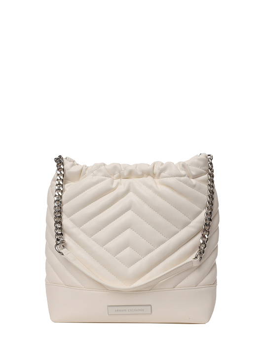 Сумка Armani Exchange 949123 4R742 14212 белая женская стеганая — купить в интернет-магазине Verdistore
