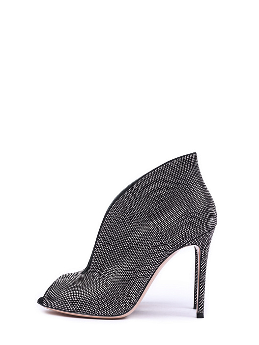 Ботильоны Gianvito Rossi G50759 замшевые женские со стразами — купить в интернет-магазине Verdistore