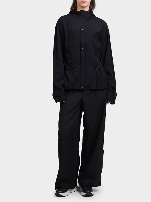 Мастерка Y-3 JD1760 черная женская с капюшоном — купить в интернет-магазине Verdistore