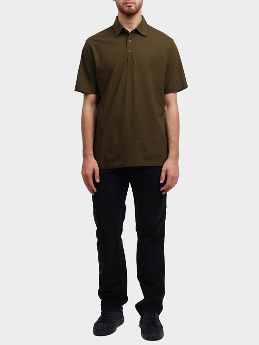 Поло Herno JPL00115U 52005 7745 хлопковое мужское — купить в интернет-магазине Verdistore