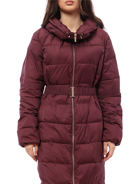 Пуховик Armani Exchange 6ZYL01 1715 удлиненный женский с поясом — купить в интернет-магазине Verdistore