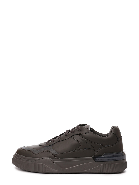картинка Кроссовки Armani Exchange XUX219 XV857 00881 оливковые мужские из эко-кожи магазин Verdistore являющийся официальным дистрибьютором в России 