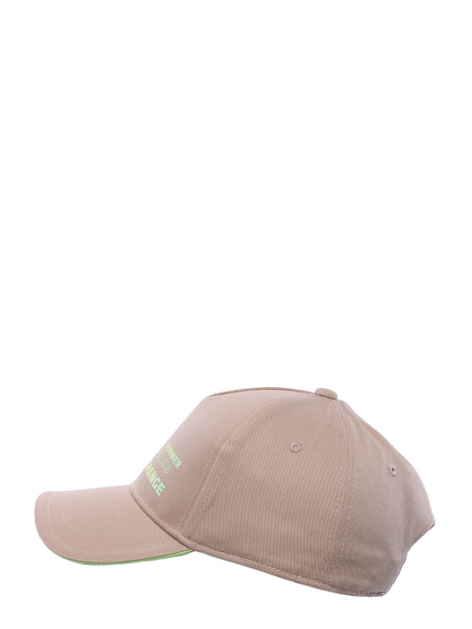 картинка Бейсболка Armani Exchange 954209 3R109 08251 хлопковая бежевая с логотипом магазин Verdistore являющийся официальным дистрибьютором в России 