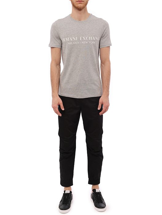 Футболка Armani Exchange 8NZT72 Z8H4Z 3901 серая мужская из хлопка — купить в интернет-магазине Verdistore