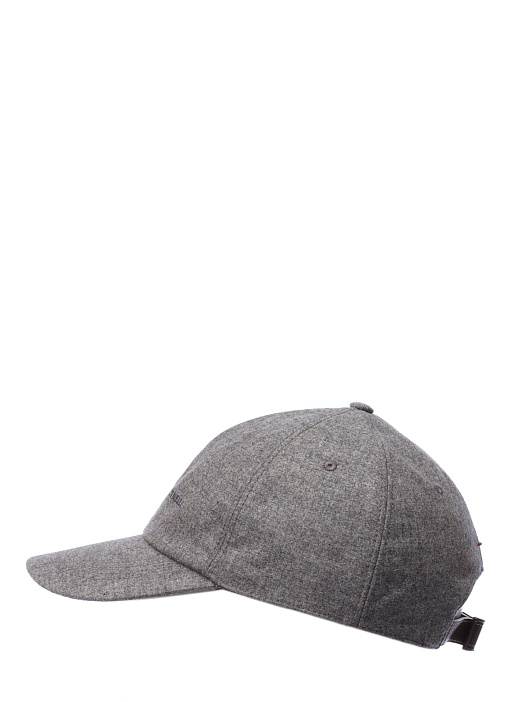 Бейсболка Brunello Cucinelli MR4369992 CAS10 серая мужская из кашемира — купить в интернет-магазине Verdistore