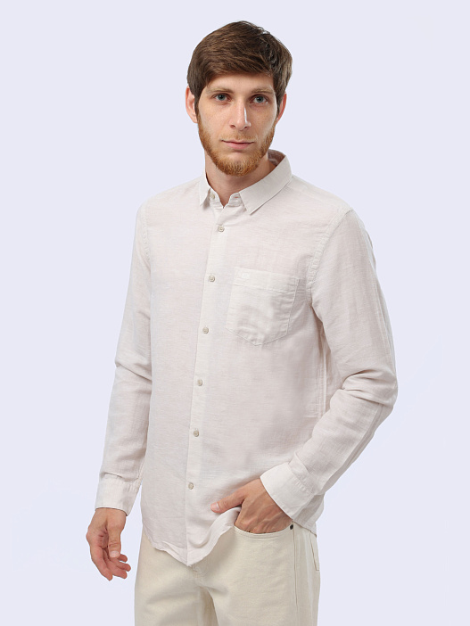Рубашка Calvin Klein K10K108664 молочная мужская — купить в интернет-магазине Verdistore