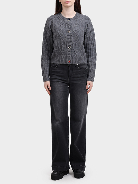 Кардиган Liu-Jo MF5423 MS040 02050 серый женский — купить в интернет-магазине Verdistore