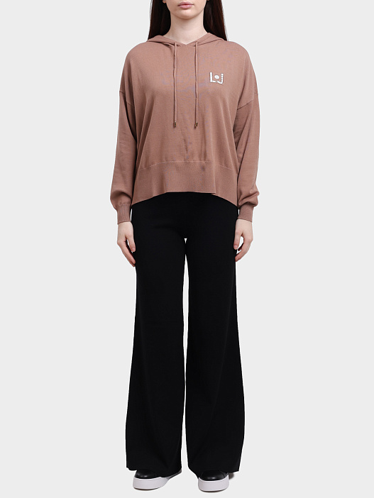 Худи Liu-Jo TF5216 MS63L M9936 коричневое женское — купить в интернет-магазине Verdistore