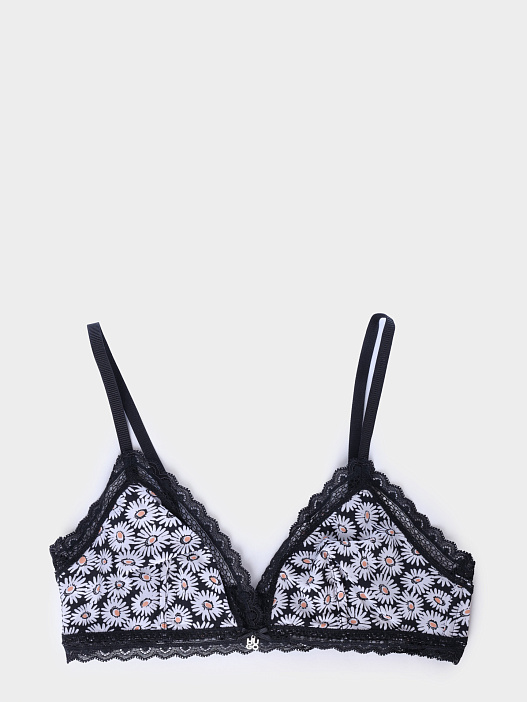 Бюст HUGO RED TRIANGLE FUN LACE 10269328 02 50540017 979 женский с принтом ромашек — купить в интернет-магазине Verdistore