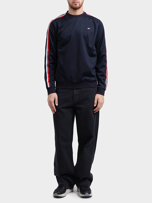 Свитшот Tommy Hilfiger MW0MW32633 DW5 темно-синий мужской — купить в интернет-магазине Verdistore
