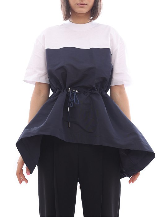 Футболка Alexander McQueen 686875-QLAAA 0903 асимметричная женская — купить в интернет-магазине Verdistore