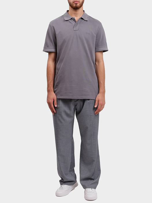 Брюки Hugo 50530914 050 серые мужские в клетку — купить в интернет-магазине Verdistore