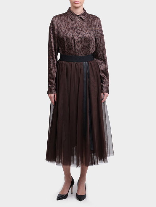 Юбка 58 252S58Fridi 10012868 201 темно-коричневая женская — купить в интернет-магазине Verdistore