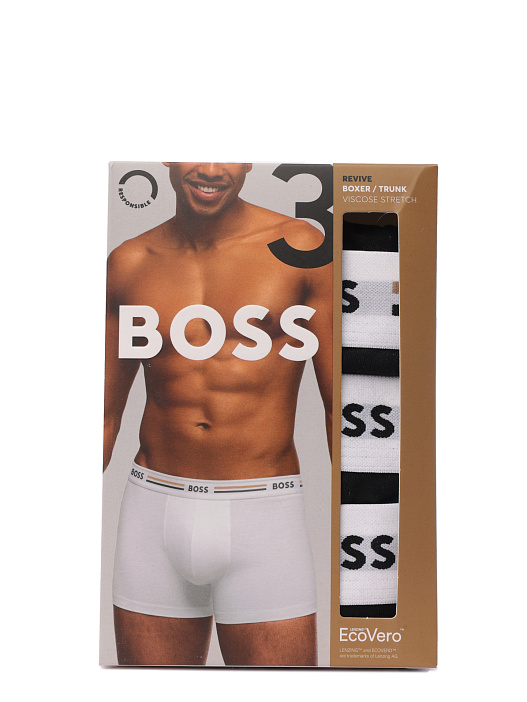 Трусы комлект Boss 50492200 001 черные мужские из вискозы — купить в интернет-магазине Verdistore