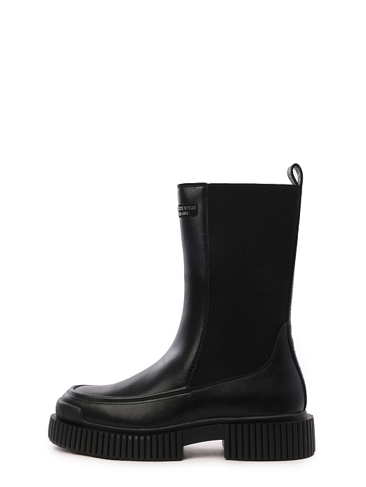 Ботинки Armani Exchange XDN027 XV747 K001 высокие женские из кожи — купить в интернет-магазине Verdistore