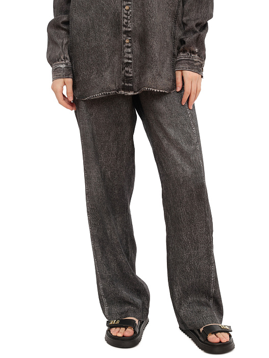 Брюки Diesel A128520LIAM02 серые женские — купить в интернет-магазине Verdistore