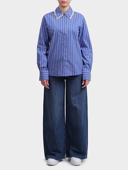 Рубашка Liu-Jo WA6183 T407A T9601 полосатая женская — купить в интернет-магазине Verdistore