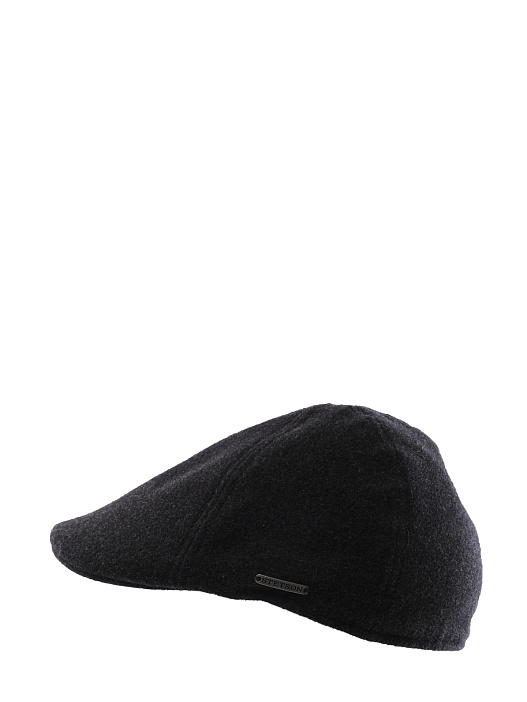 Кепка шерстяная черная с изогнутым козырьком  — купить в интернет-магазине Verdistore