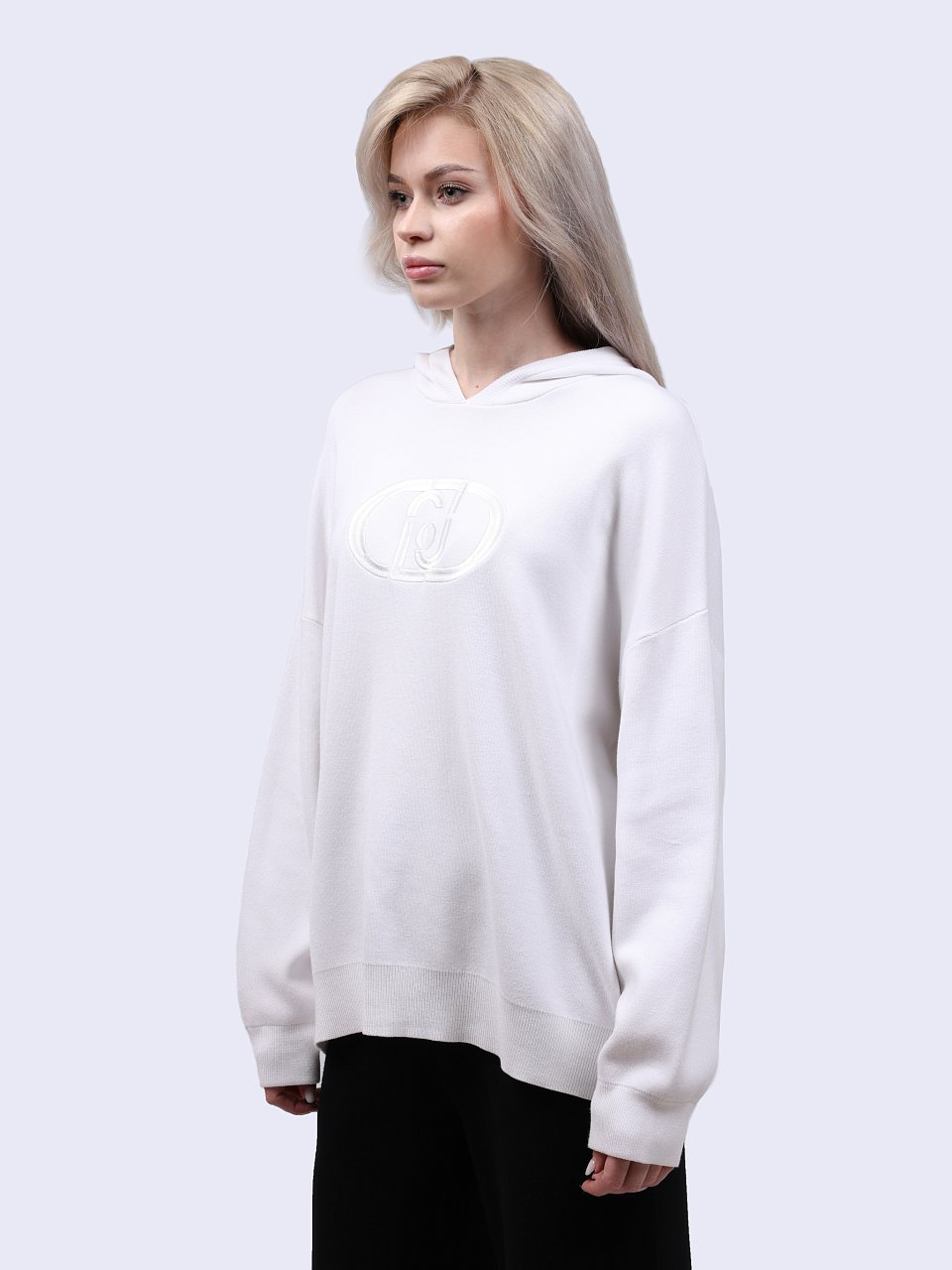 Джемпер Liu-Jo WF4175 MS49I 11111 белый  VERDI STORE