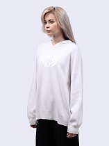 Джемпер Liu-Jo WF4175 MS49I 11111 белый  VERDI STORE