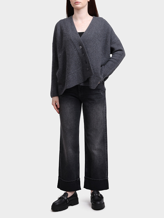 Джинсы Pantamo 71438-1589-03 серые женские с подворотами — купить в интернет-магазине Verdistore