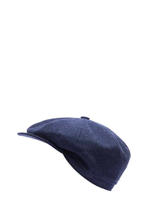 Кепка Brunello Cucinelli M038P9945 C2412 синяя мужская из шерсти — купить в интернет-магазине Verdistore