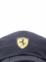 Бейсболка Ferrari Puma черная с сетчатыми вставками и логотипом VERDI STORE