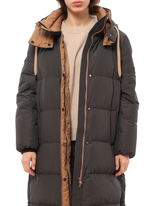 Пуховик Brunello Cucinelli MB5749745 C2126 удлиненный женский — купить в интернет-магазине Verdistore