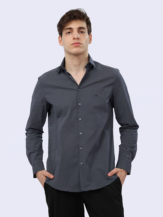 Рубашка Calvin Klein K10K112609 хлопковая мужская — купить в интернет-магазине Verdistore