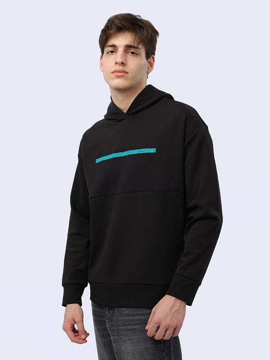 Худи Calvin Klein K10K112442 черное мужское — купить в интернет-магазине Verdistore