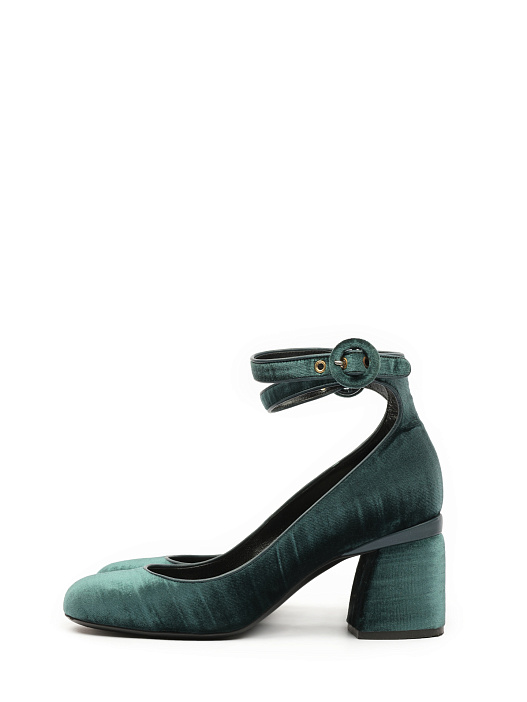 Туфли Baldan 1271 светло-зеленые на фигурном каблуке — купить в интернет-магазине Verdistore