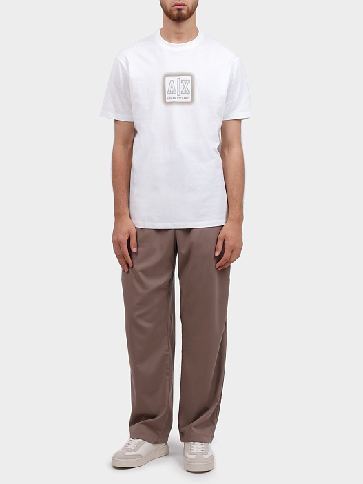 Футболка Armani Exchange XM000545 AF10361 U0009 белая мужская с логотипом — купить в интернет-магазине Verdistore