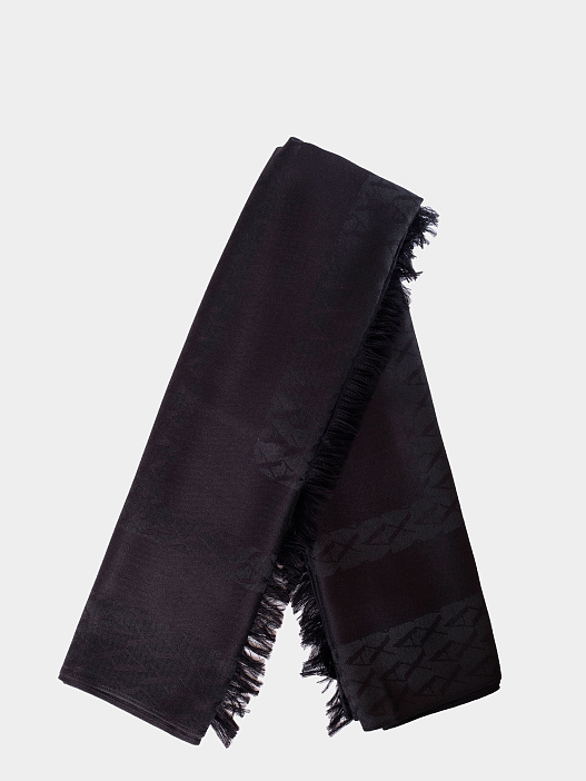 Шарф Armani Exchange XW001408 AF16977 FC026 черный женский — купить в интернет-магазине Verdistore