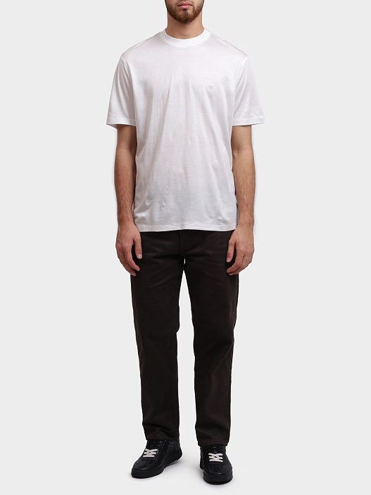 Футболка Emporio Armani EM003137 AF10761 U0003 белая мужская — купить в интернет-магазине Verdistore