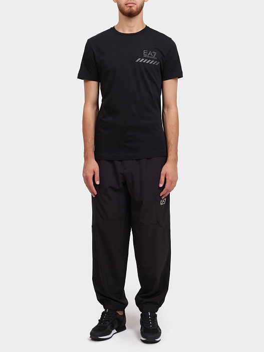 Футболка 3KPT72 PJ8SZ 1200 хлопковая мужская черная — купить в интернет-магазине Verdistore