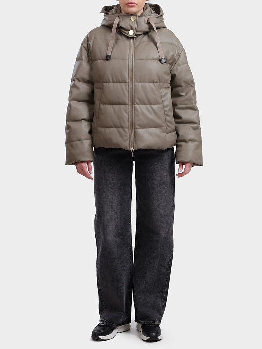 Куртка Armani Exchange XW000673 AF16106 U6242 бежевая женская — купить в интернет-магазине Verdistore