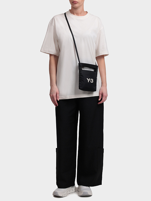 Футболка Y3 KQ9782 CHALKWHITE белая женская однотонная свободного кроя — купить в интернет-магазине Verdistore