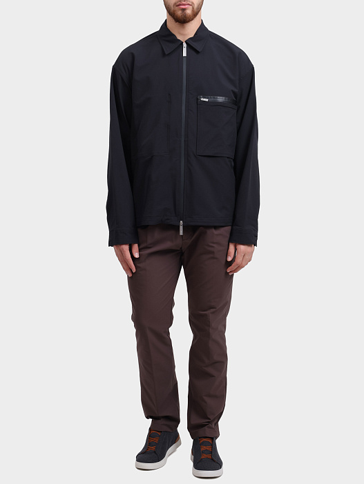 Куртка-рубашка Herno Laminar GI00183UL 12846S 9300 черная мужская — купить в интернет-магазине Verdistore