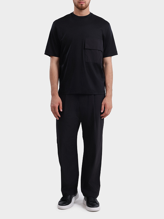 Брюки Herno PT000204U 12691Z 9300 черные мужские прямого кроя — купить в интернет-магазине Verdistore