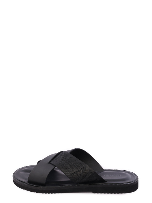 Шлепанцы черные с двумя перемычками — купить в интернет-магазине Verdistore