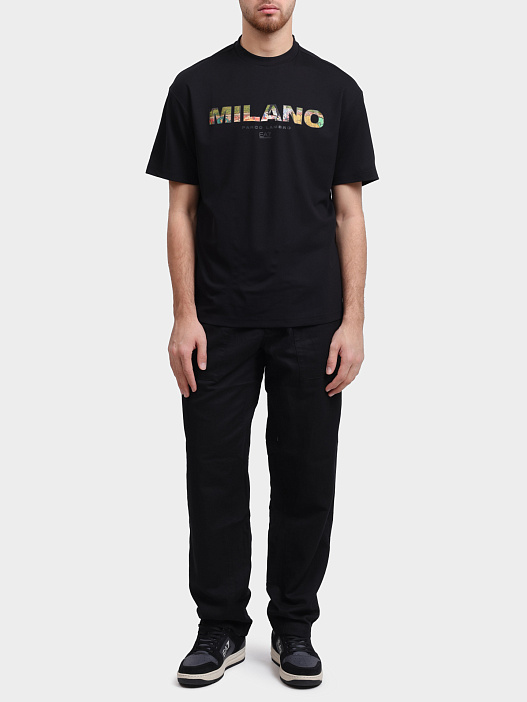 Футболка EA7 7M000768 AF16724 UC001 черная мужская — купить в интернет-магазине Verdistore