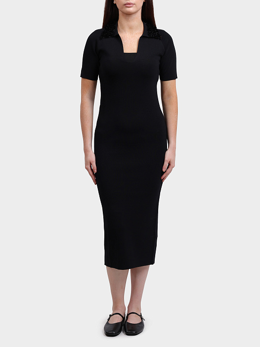 Платье Liu-Jo CF5037 MS55N 22222 черное женское с пайетками — купить в интернет-магазине Verdistore